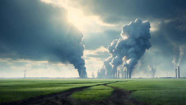 Foto revelando el impacto de los gases de efecto invernadero una colección de imágenes e historias sobre el calentamiento global