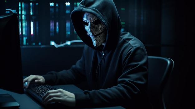 Revelando o hacker mascarado expondo a ameaça de fraude ciberterrorista