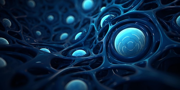 Revelando o mundo oculto Um close-up abrangente das estruturas celulares através de lentes microscópicas