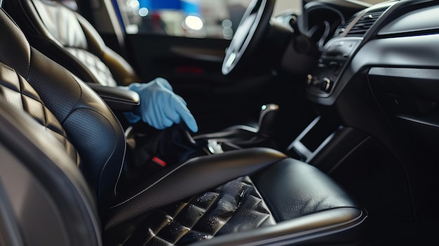 Foto revitalizar el interior de sus coches experimentar la experiencia de la limpieza química y profesional extra