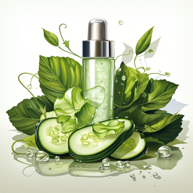 Revitalizar su rutina de belleza Cosméticos orgánicos de pepino