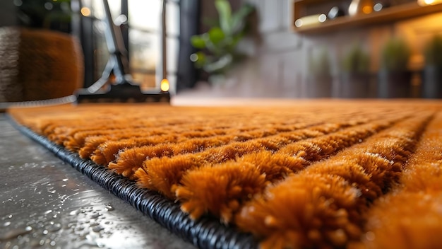 Foto revitalizar um tapete com um limpador a vapor um conceito de visão detalhada limpeza de tapete limpação a vapor revitalizar tapetes limpeza profunda remoção de manchas