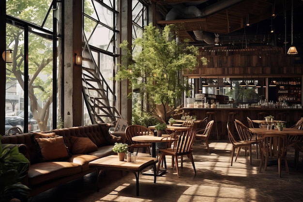 Foto revivir y relajarse explorando el café café restaurante descanso relajamiento chill concepto