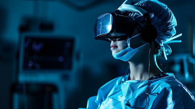Foto revolucionando la atención médica la integración sin problemas de la realidad virtual en las prácticas médicas