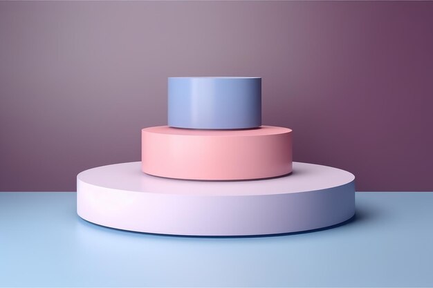 La revolucionaria IA generativa permite un escenario de pedestal cilíndrico realista en 3D que mejora la exhibición del producto