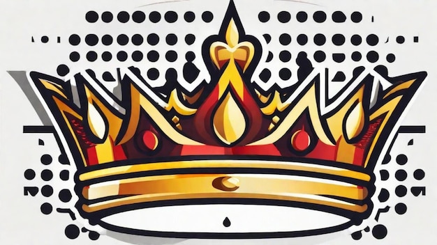 Foto el rey con una majestuosa corona