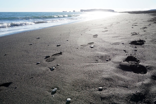 Reynisfjara Black Beach in Island