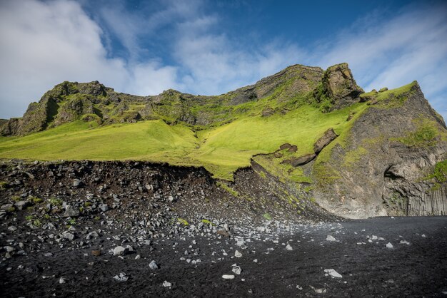 Reynisfjara schwarzer Sandstrand in Vik, Island