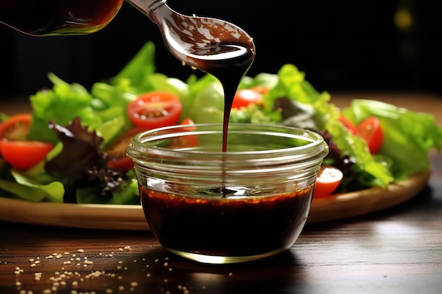 Rezept für Balsamico-Vinaigrette-Salatdressing