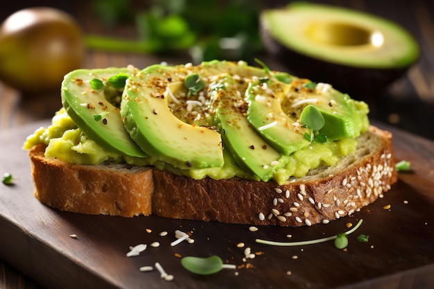 Rezept für ein Abendessen mit Avocado-Toast