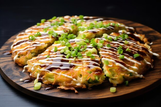 Foto rezept für ein okonomiyaki-abendessen