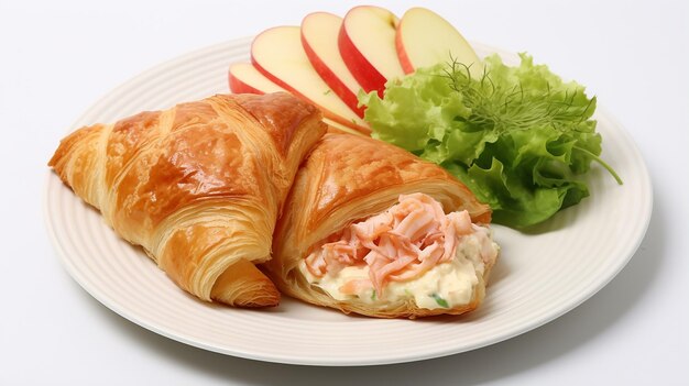 Rezept für gefüllte Croissants mit Apfelfüllung