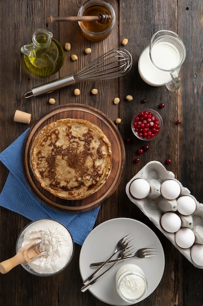 Foto rezept für große pfannkuchen