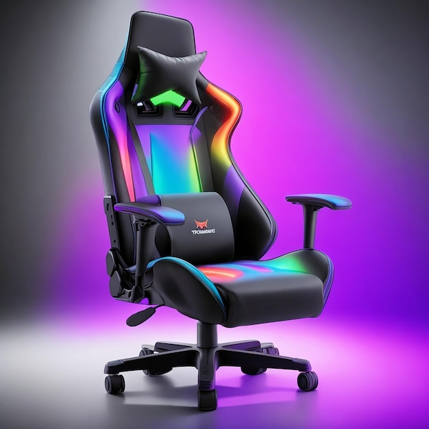 RGB-farbenfroher Gaming-Stuhl