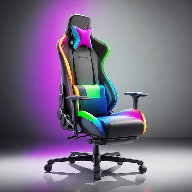 RGB-farbenfroher Gaming-Stuhl