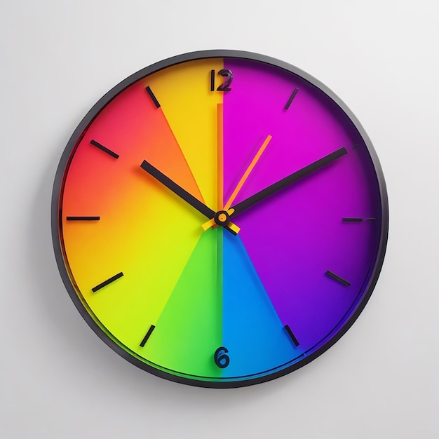 RGB-Wanduhr