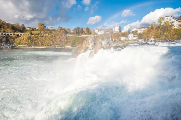 Rheinfall im Herbst, der größte Wasserfall Europas