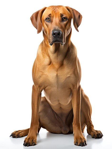 Rhodesian Ridgeback Dog Studio Shot Isolado en un fondo claro Inteligencia Artificial Generativa