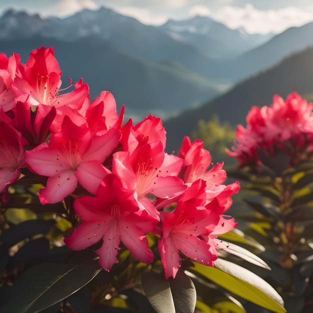 Rhododendron Laligurans Flor no Nepal