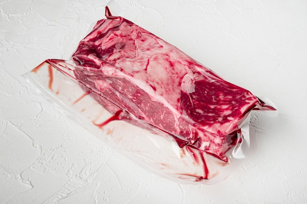 Rib Eye Marmorierte Rindfleisch geschnittene Vakuumverpackung