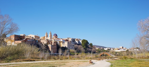 Ribarroja en valencia parc de turia skyline