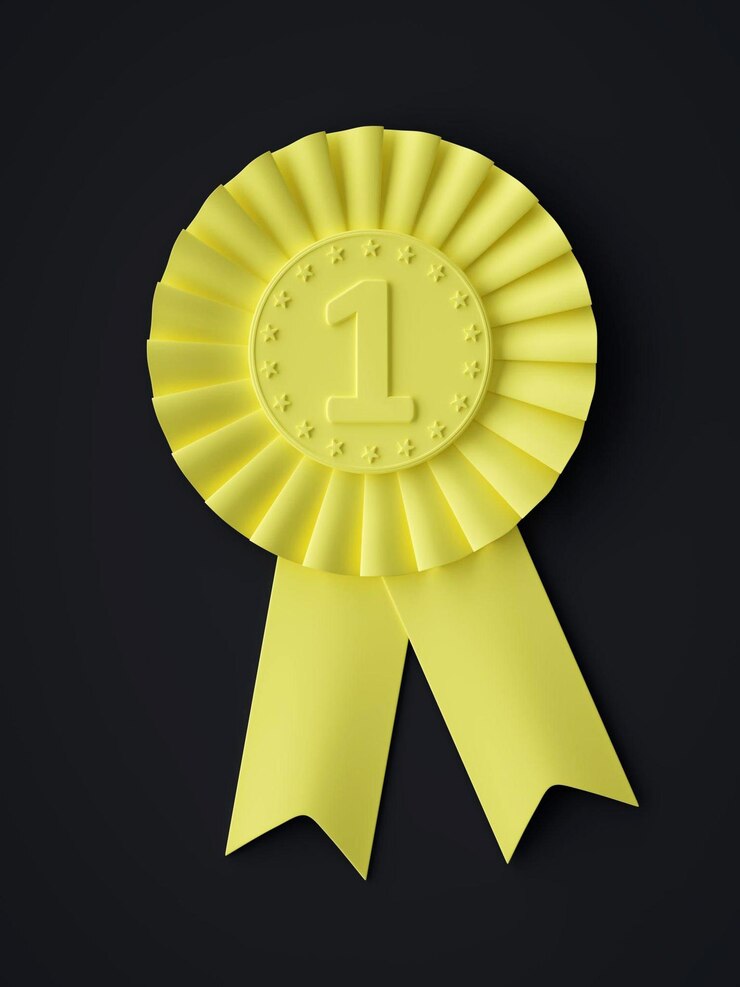 Foto ribbon symbol award 3d renderização