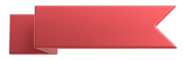 Ribbon-Tag Preis-Tag 3D-Illustration