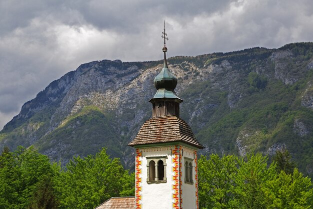 Ribcev Laz en el lago Bohinj, Triglav natioanl park, Eslovenia