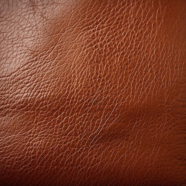 Foto la rica textura del cuero marrón