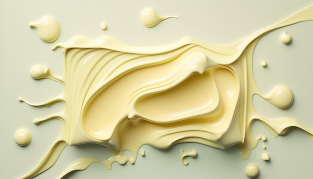 Rich White Chocolate Textures AI Generative