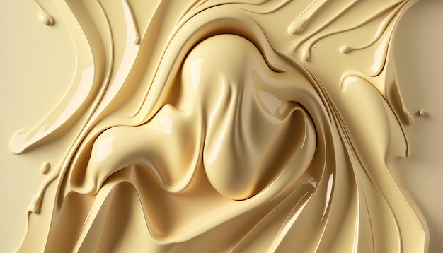 Rich White Chocolate Textures AI Generative