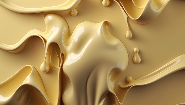 Rich White Chocolate Textures AI Generative