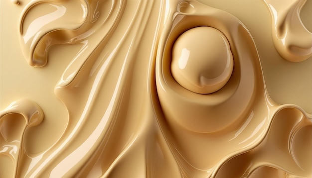 Rich White Chocolate Textures AI Generative