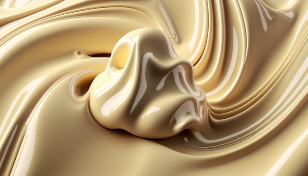 Rich White Chocolate Textures AI Generative