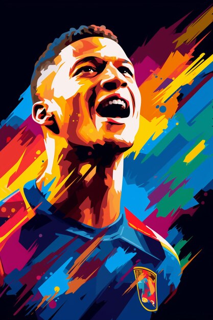 richarlison no estilo de Wpap Generative AI