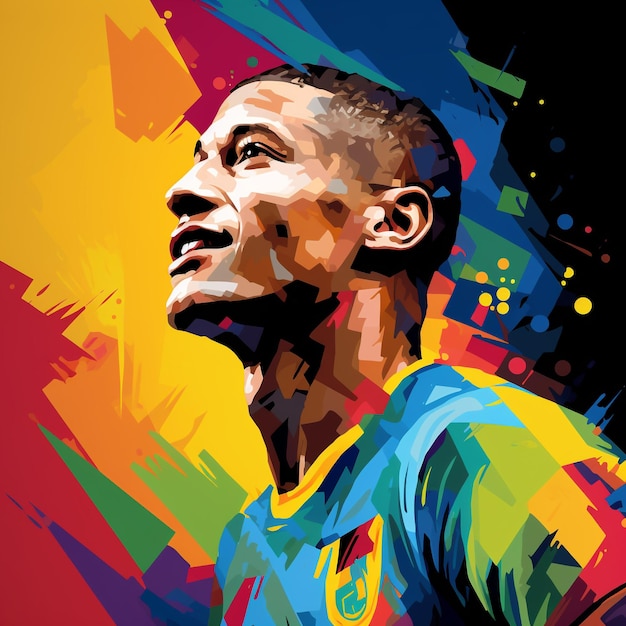 richarlison no estilo de Wpap Generative AI