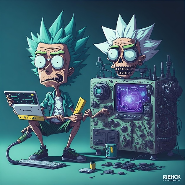 Foto rick e morty inteligencia artificial