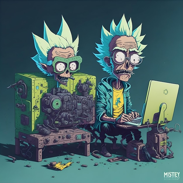 Foto rick e morty inteligencia artificial