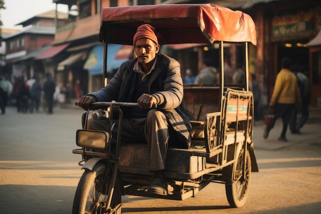 Foto rickshaw nepalês