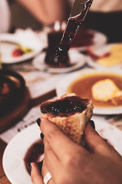 Rico y delicioso desayuno turco