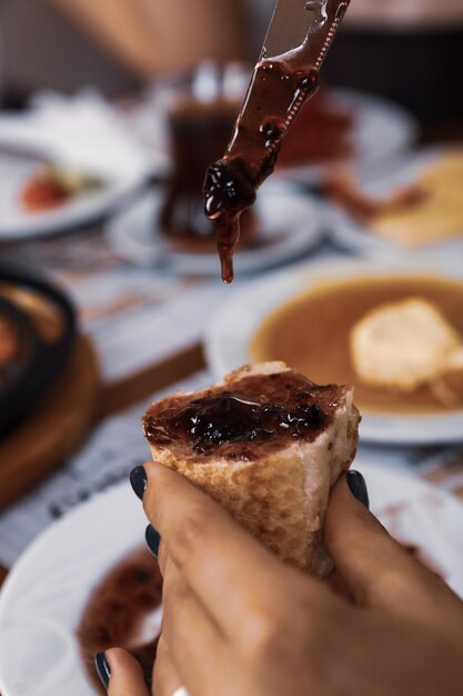 Rico y delicioso desayuno turco