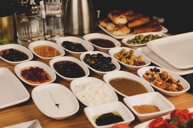 Rico y delicioso desayuno turco