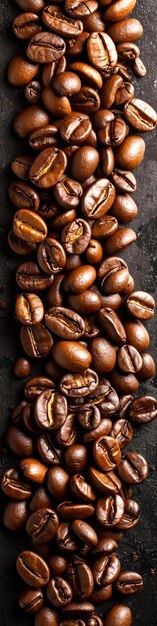 Ricos granos de café Aroma de tierra Sabor robusto La esencia del rejuvenecimiento y la productividad de la mañana