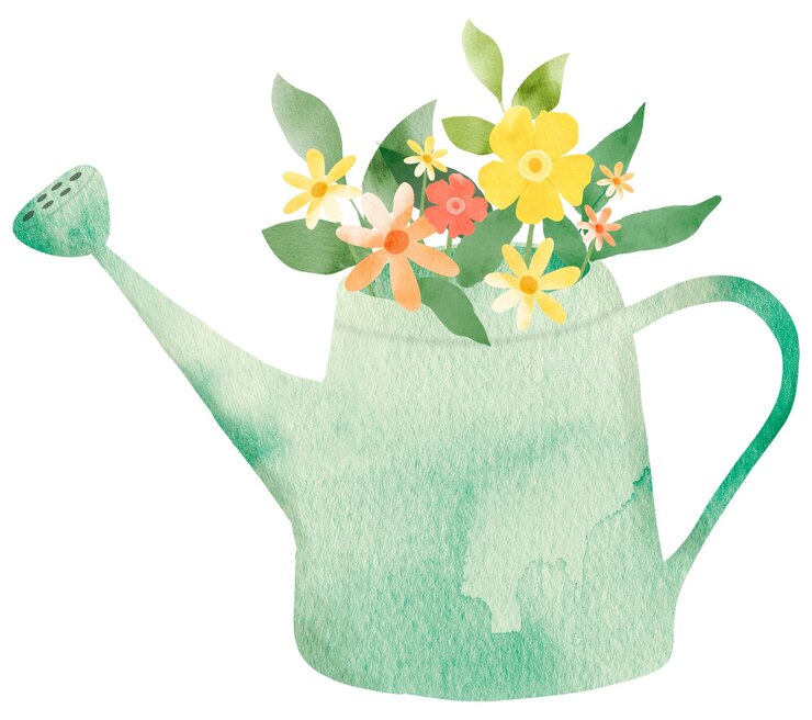 Un riego Png con un elemento de diseño de flores