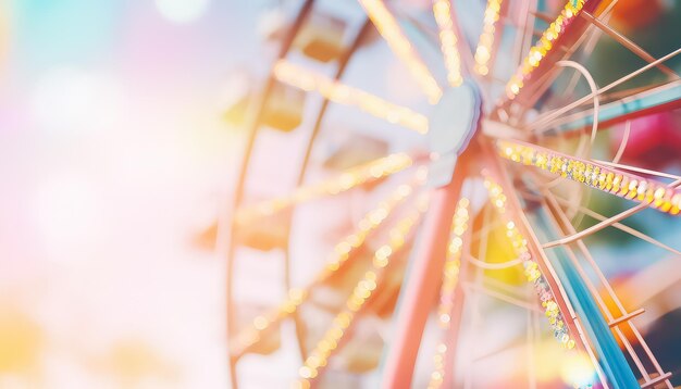 Riesenrad auf dem Festspiel der Farben Happy Holi indisches Konzept