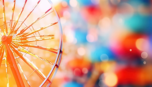 Riesenrad auf dem Festspiel der Farben Happy Holi indisches Konzept