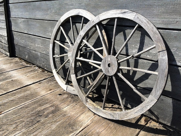 Foto riesenrad auf holz