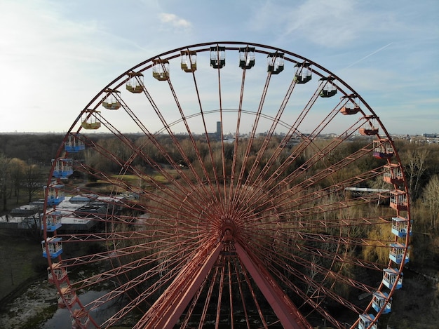 Foto riesenrad gegen den himmel