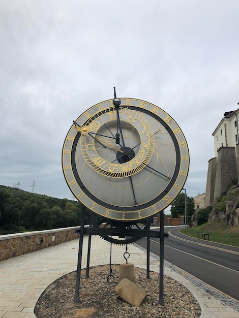 Foto riesenrad in der stadt gegen den himmel