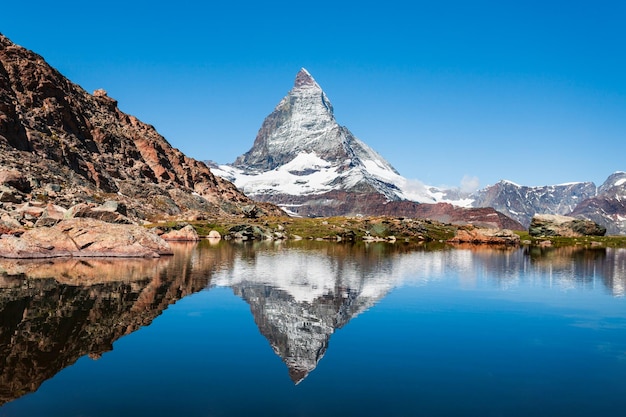 Riffelsee und Matterhorn Schweiz